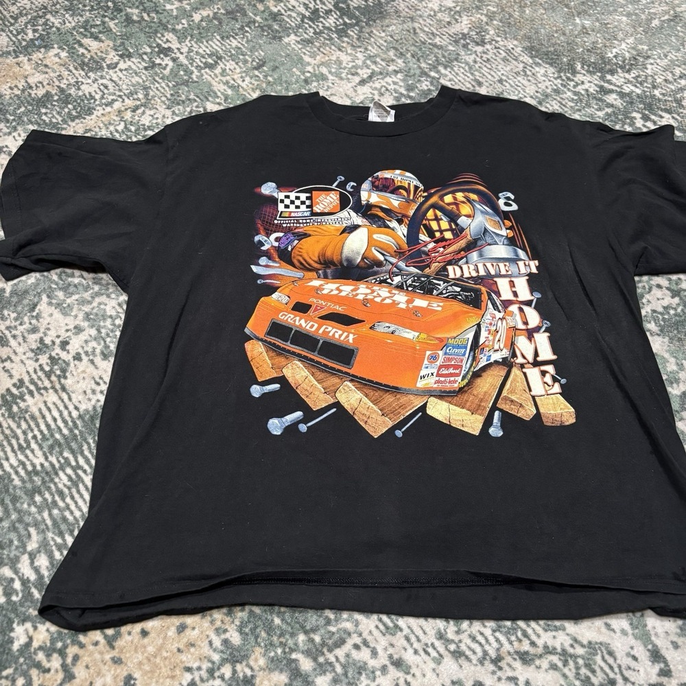 2000 Chase vintage Tony Stewart NASCAR graphic t-shirt 2XL Double Side Graphic‎